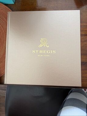 St. Regis New York luxury art book 2025 golden